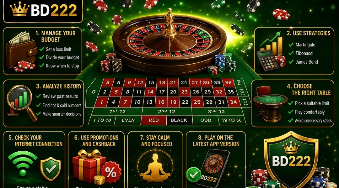 BD222-এ Roulette খেলার জন্য প্রয়োজনীয় গোপন কৌশল